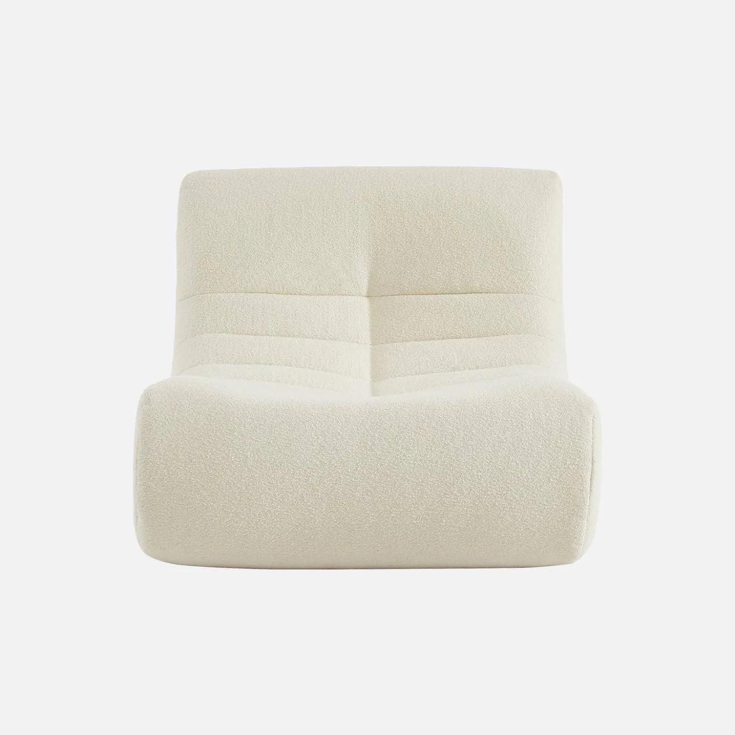 Fauteuils boucléstof Sokol 1 zitplaats (set van 2)