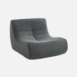Fauteuils boucléstof Sokol 1 zitplaats (set van 3)
