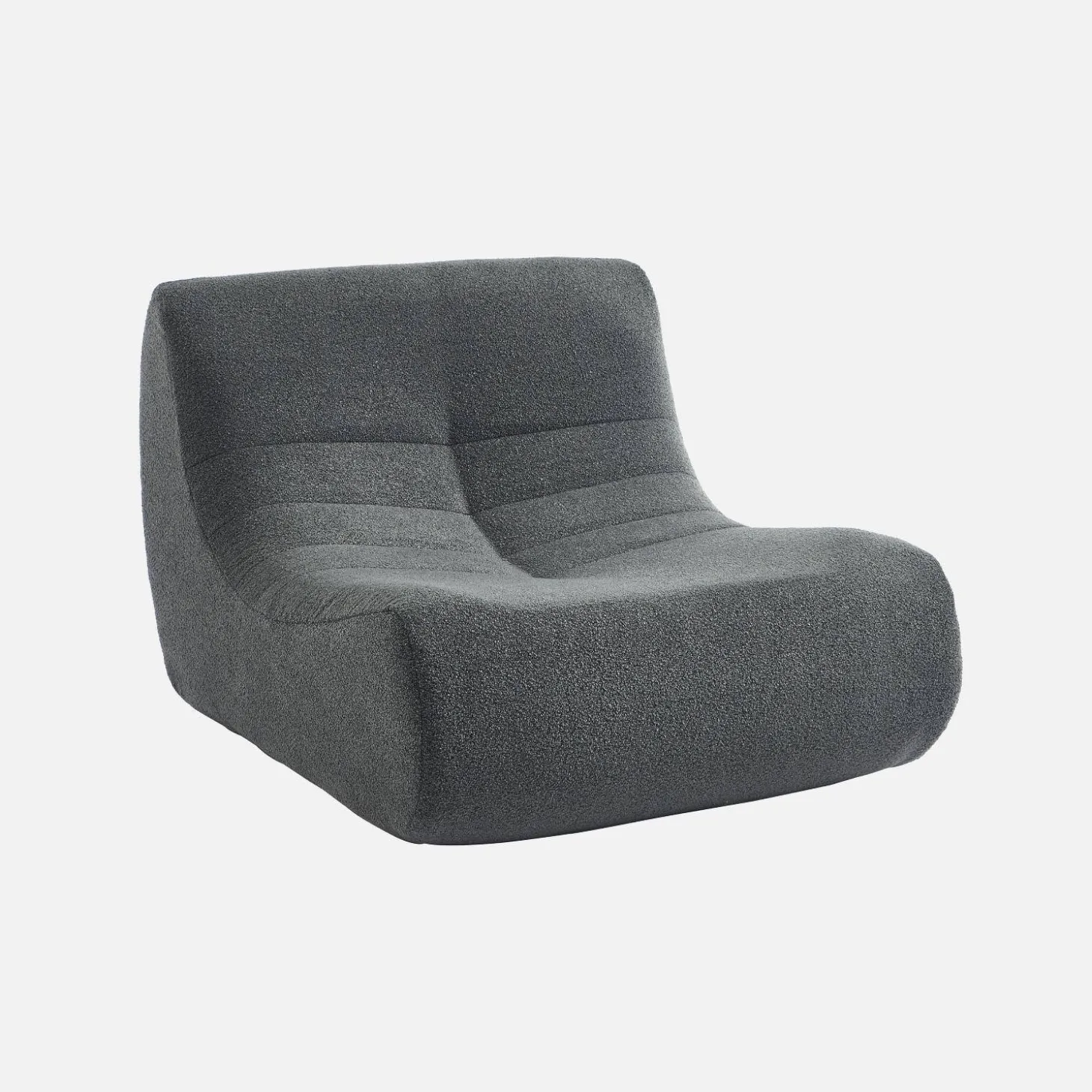 Fauteuils boucléstof Sokol 1 zitplaats (set van 3)