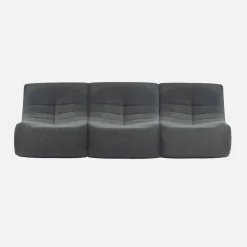 Fauteuils boucléstof Sokol 1 zitplaats (set van 3)