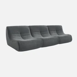 Fauteuils boucléstof Sokol 1 zitplaats (set van 3)