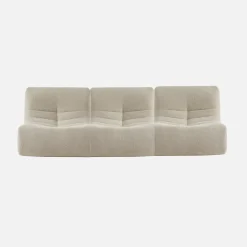 Fauteuils boucléstof Sokol 1 zitplaats (set van 3)