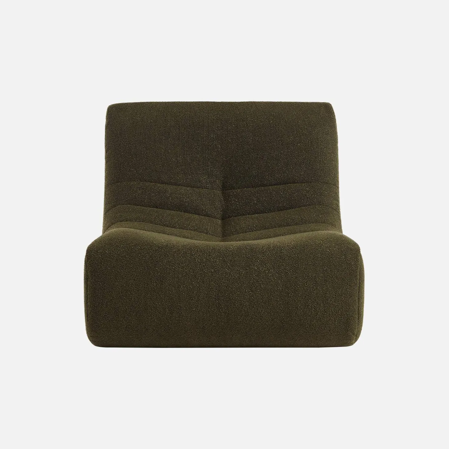 Fauteuils boucléstof Sokol 1 zitplaats (set van 3)