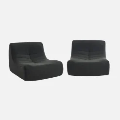 Fauteuils boucléstof Sokol 1 zitplaats (set van 2)