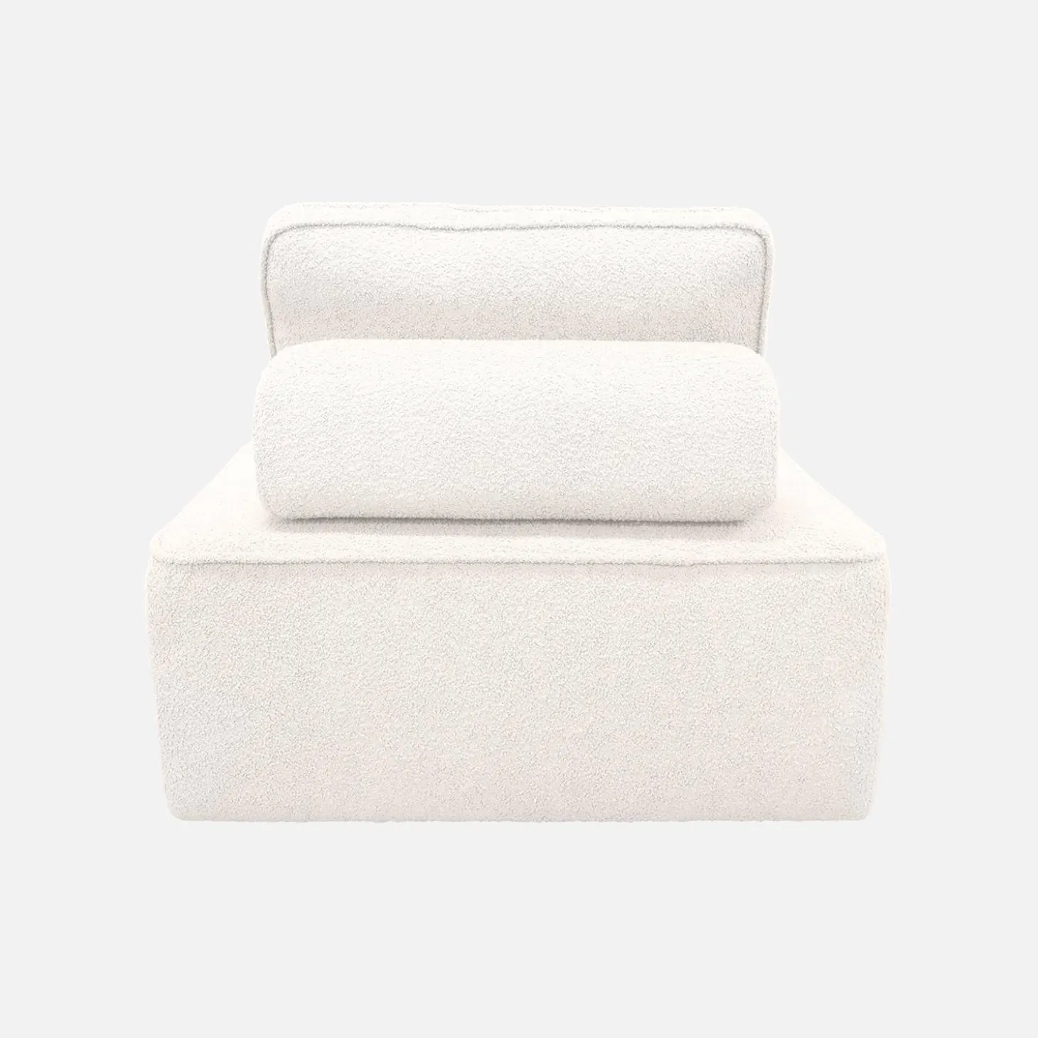 Fauteuils boucléstof 1 zitplaats (set van 2)