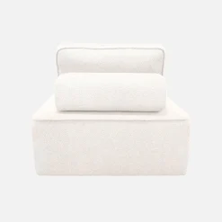 Fauteuils boucléstof 1 zitplaats (set van 3)