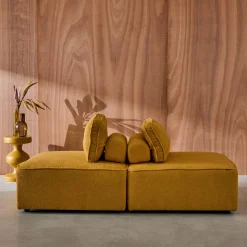 Fauteuils boucléstof 1 zitplaats (set van 2)