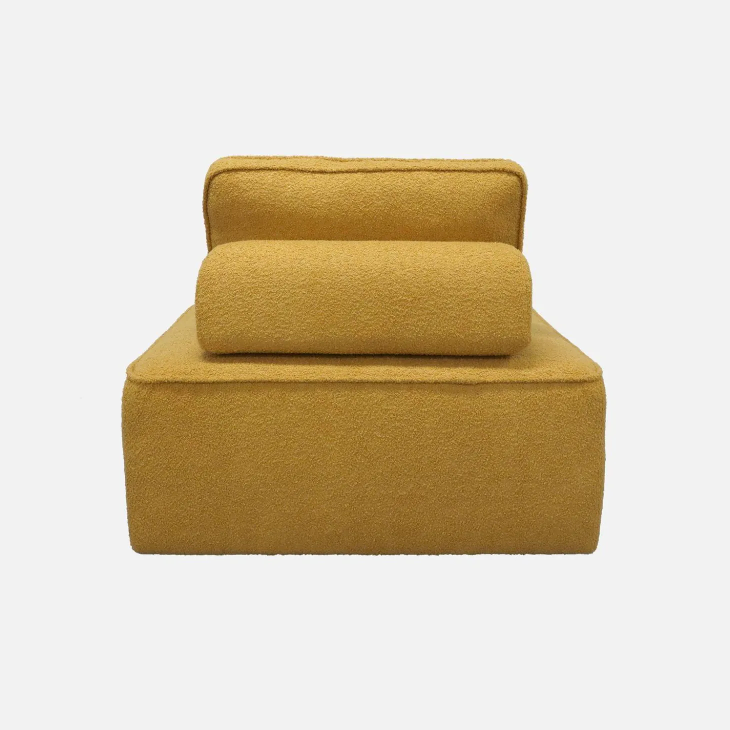 Fauteuils boucléstof 1 zitplaats (set van 3)