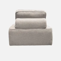 Fauteuils boucléstof 1 zitplaats (set van 3)