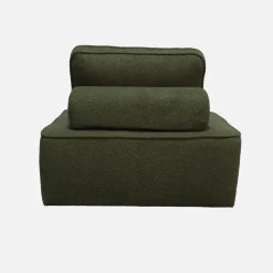 Fauteuils boucléstof 1 zitplaats (set van 2)