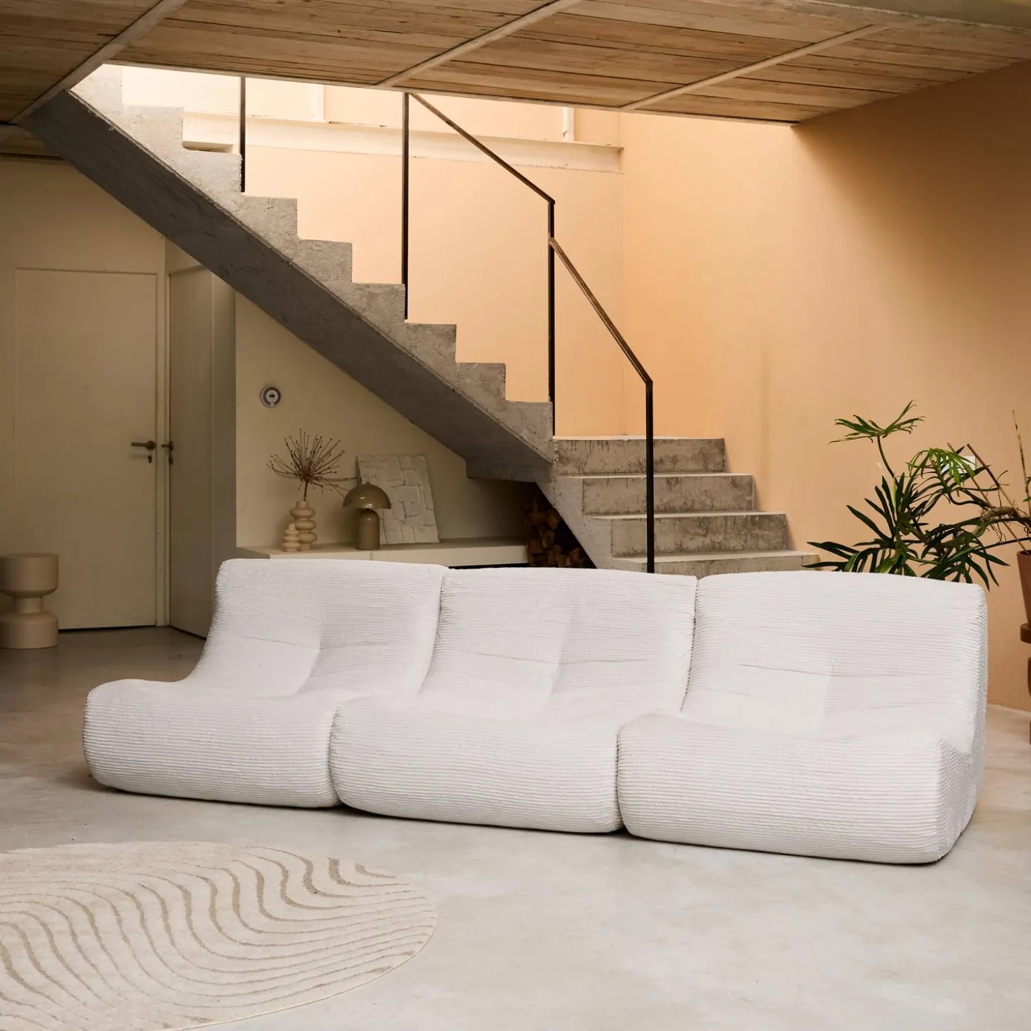 Fauteuils corduroy Sokol 1 zitplaats (set van 3)