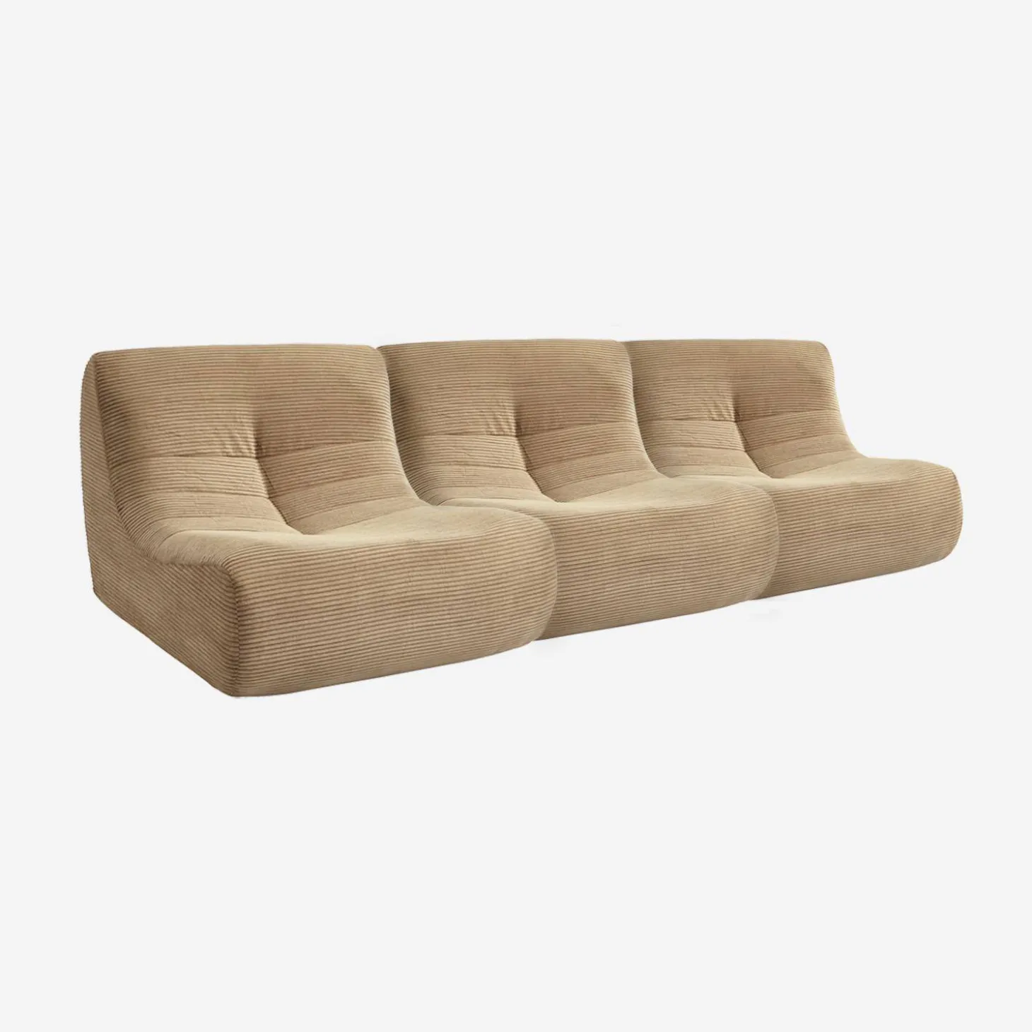 Fauteuils corduroy Sokol 1 zitplaats (set van 3)