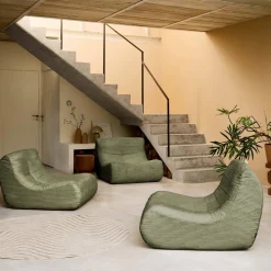 Fauteuils corduroy Sokol 1 zitplaats (set van 3)