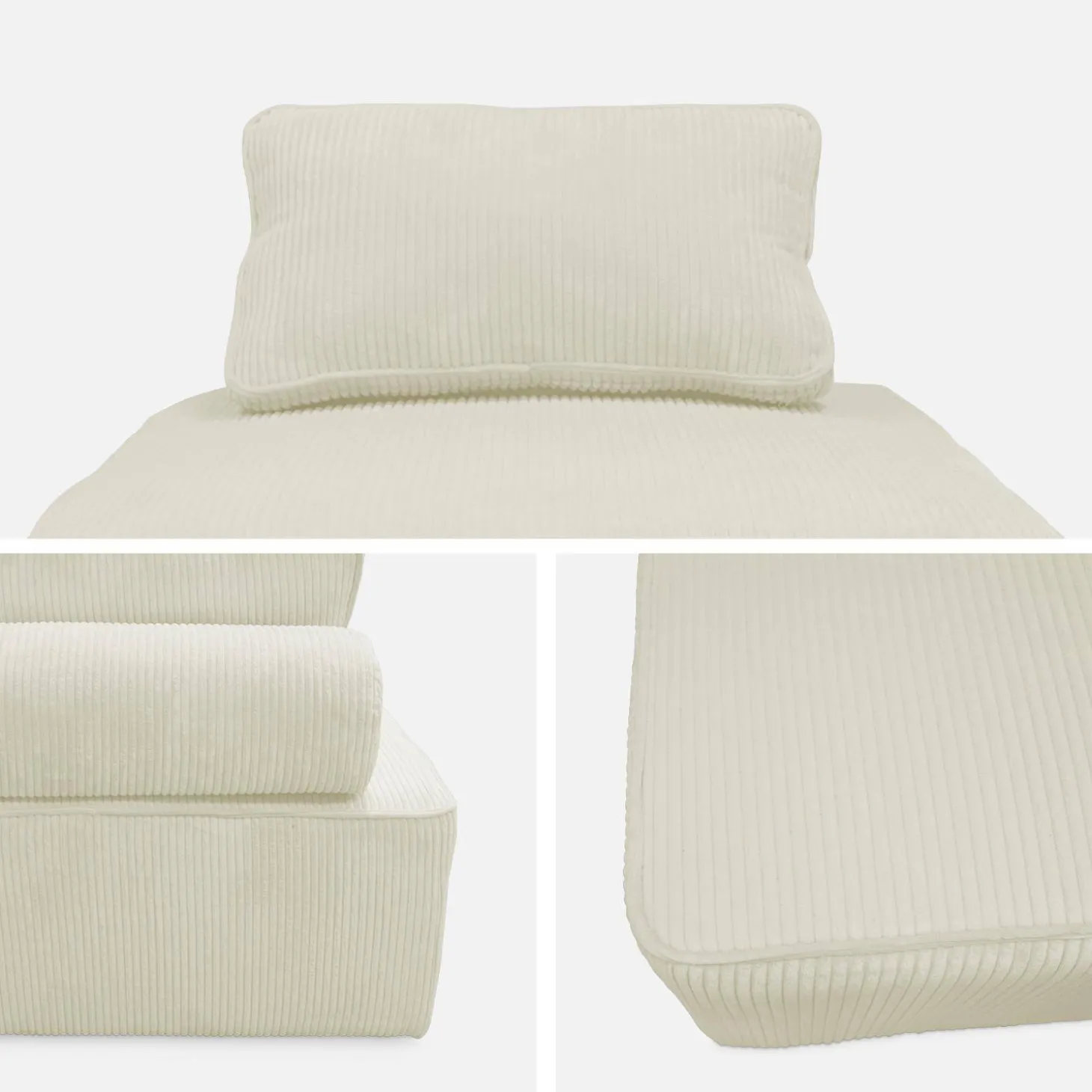 Fauteuils corduroy 1 zitplaats (set van 3)