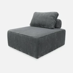 Fauteuils corduroy 1 zitplaats (set van 2)