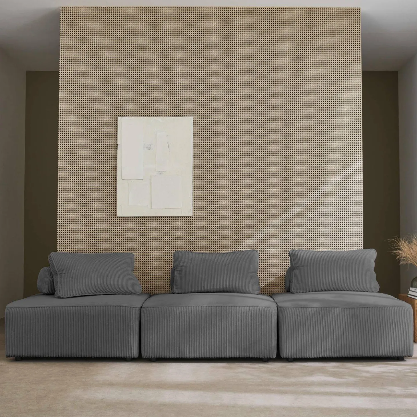 Fauteuils corduroy 1 zitplaats (set van 3)