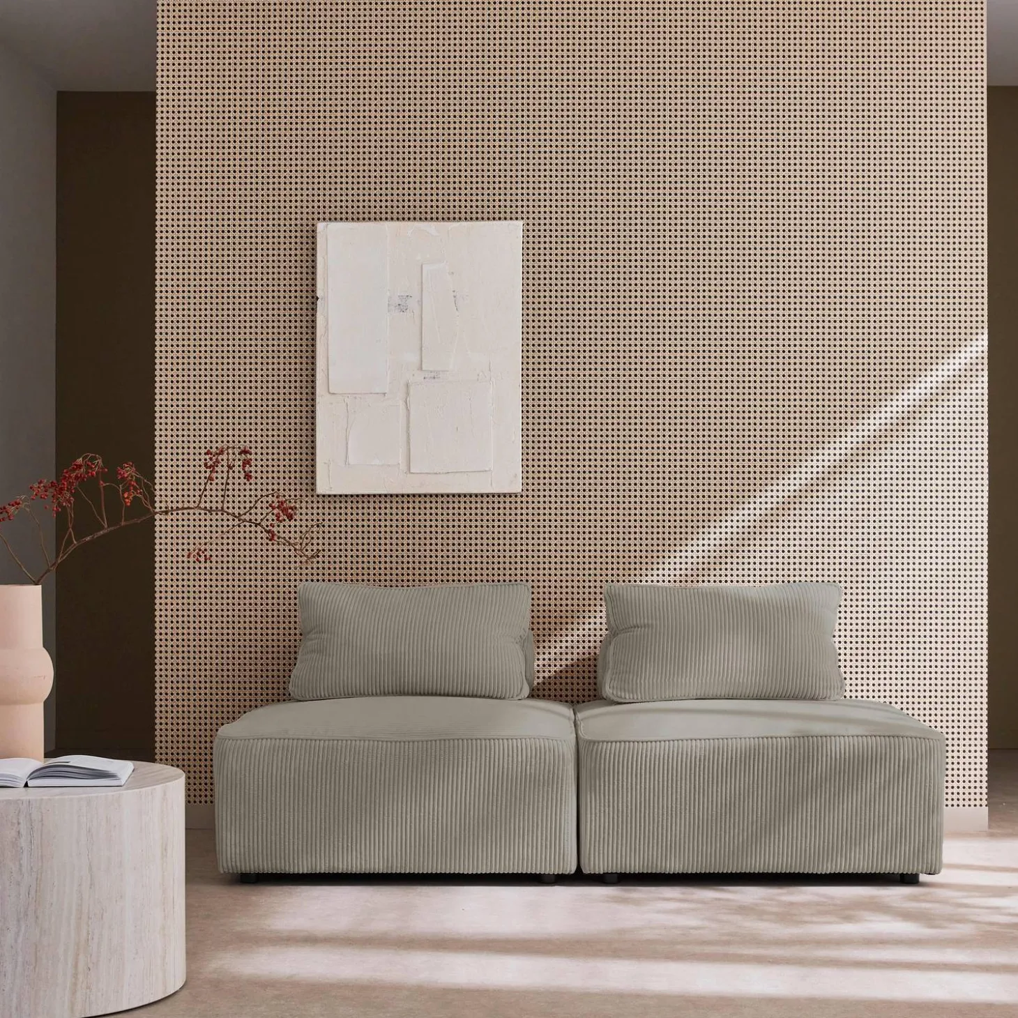 Fauteuils corduroy 1 zitplaats (set van 2)