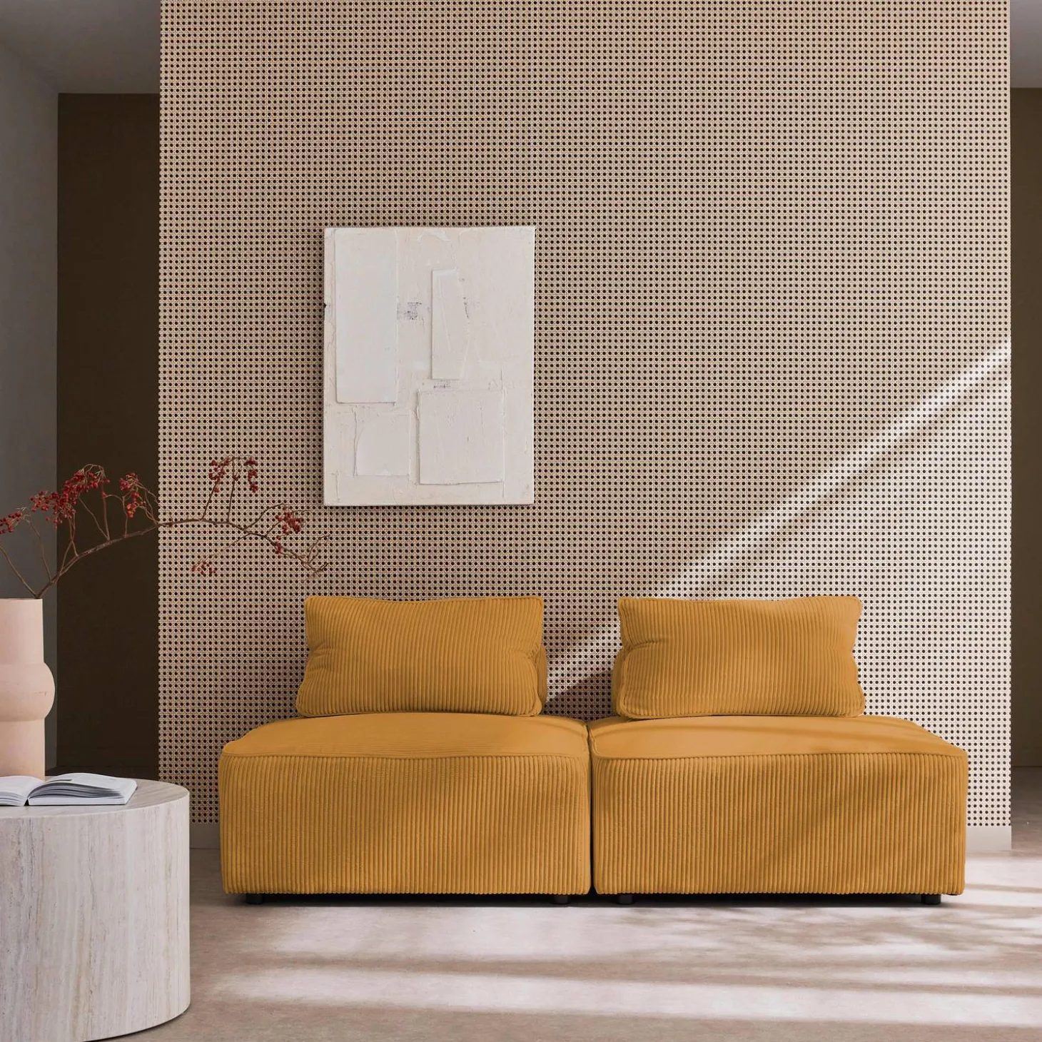 Fauteuils corduroy 1 zitplaats (set van 2)