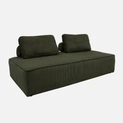 Fauteuils in corduroy 2 zitplaatsen (set van 2)