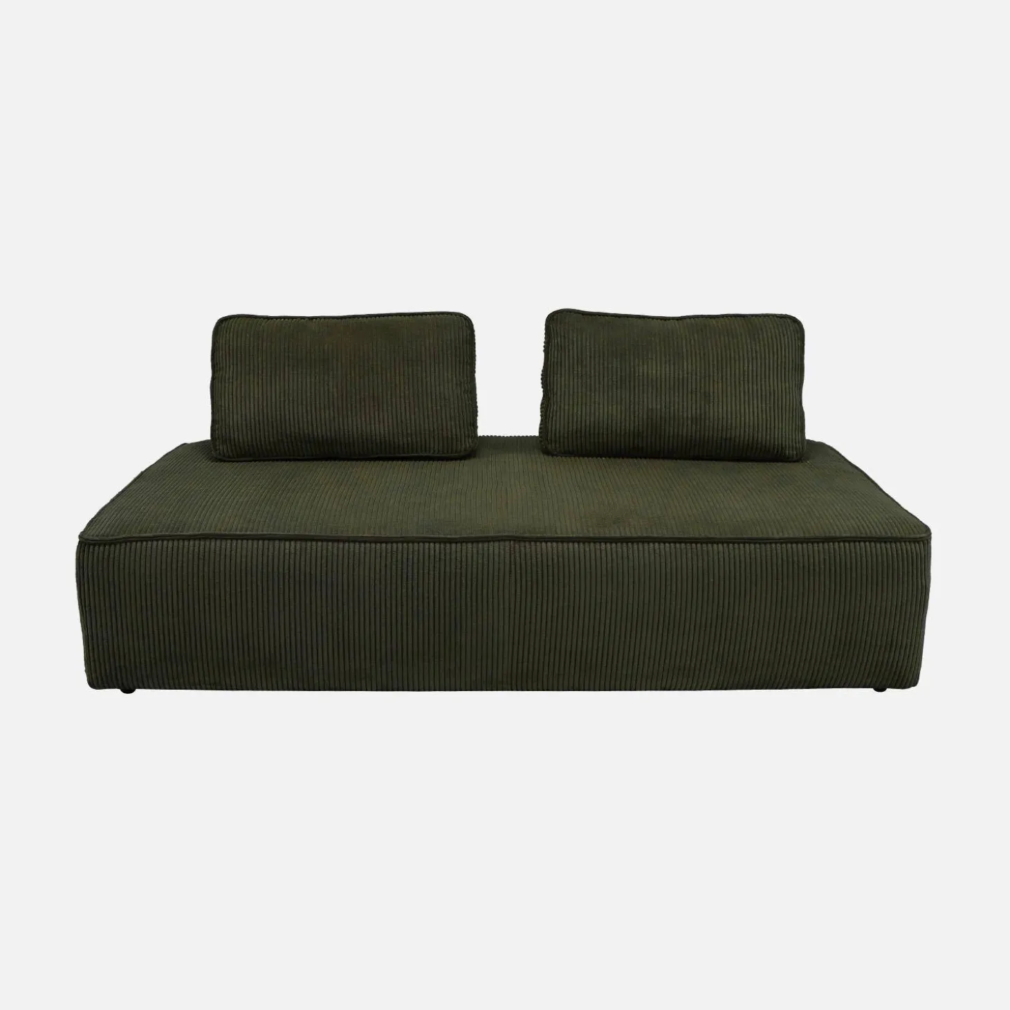 Fauteuils in corduroy 2 zitplaatsen (set van 2)