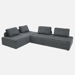 Fauteuils in corduroy 2 zitplaatsen (set van 2)