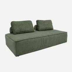 Fauteuils in corduroy 2 zitplaatsen (set van 2)