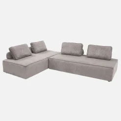Fauteuils in corduroy 2 zitplaatsen (set van 2)