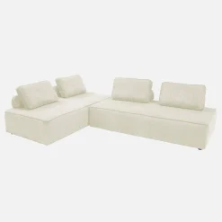 Fauteuils in corduroy 2 zitplaatsen (set van 2)