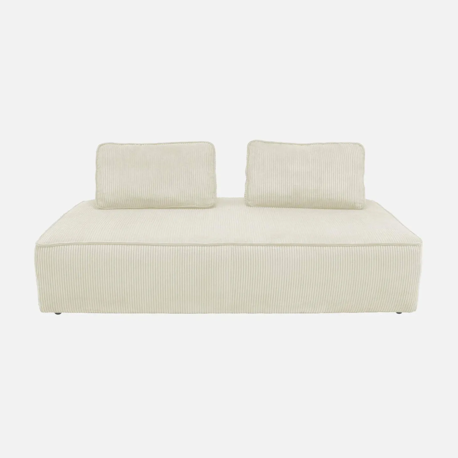 Fauteuils in corduroy 2 zitplaatsen (set van 2)
