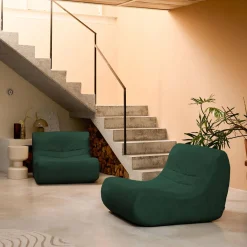 Fauteuils waterafstotend velours Sokol 1 zitplaats (set van 2)