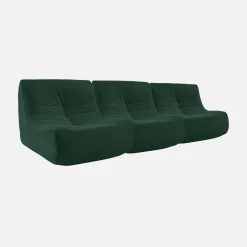 Fauteuils waterafstotend velours Sokol 1 zitplaats (set van 3)