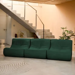 Fauteuils waterafstotend velours Sokol 1 zitplaats (set van 3)