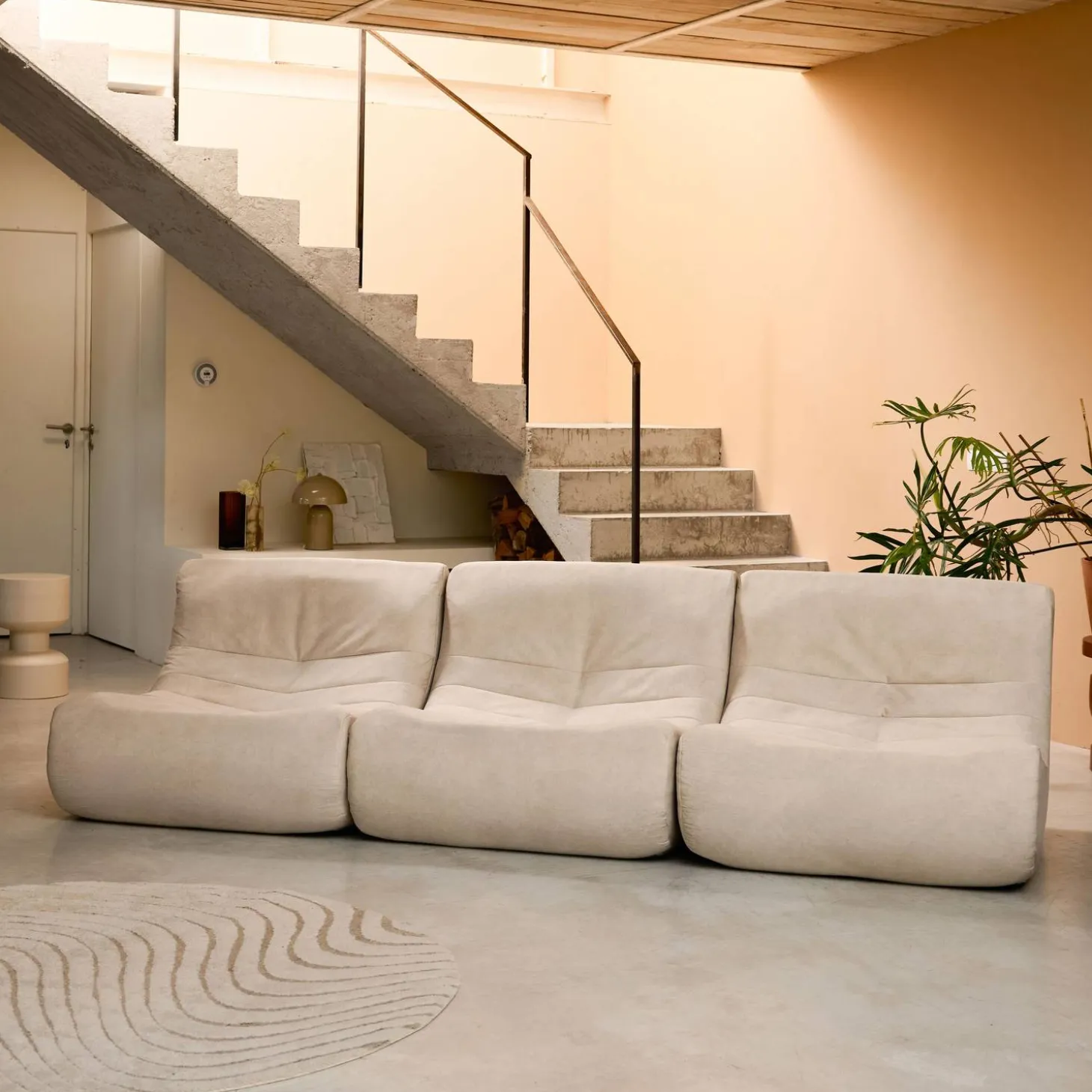 Fauteuils waterafstotend velours Sokol 1 zitplaats (set van 3)