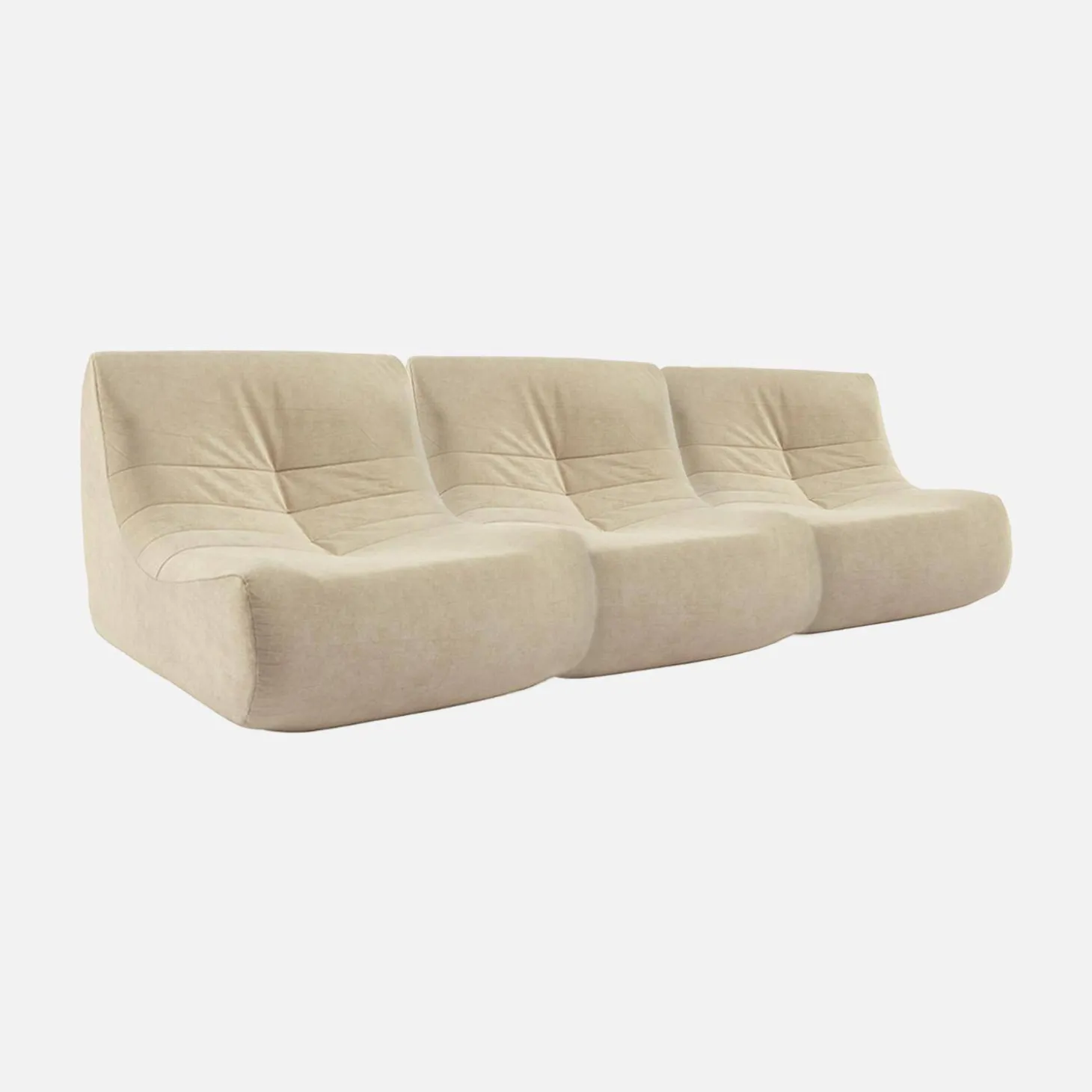 Fauteuils waterafstotend velours Sokol 1 zitplaats (set van 3)