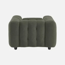 Fauteuil van bouclé stof met structuur, 1 zitplaats