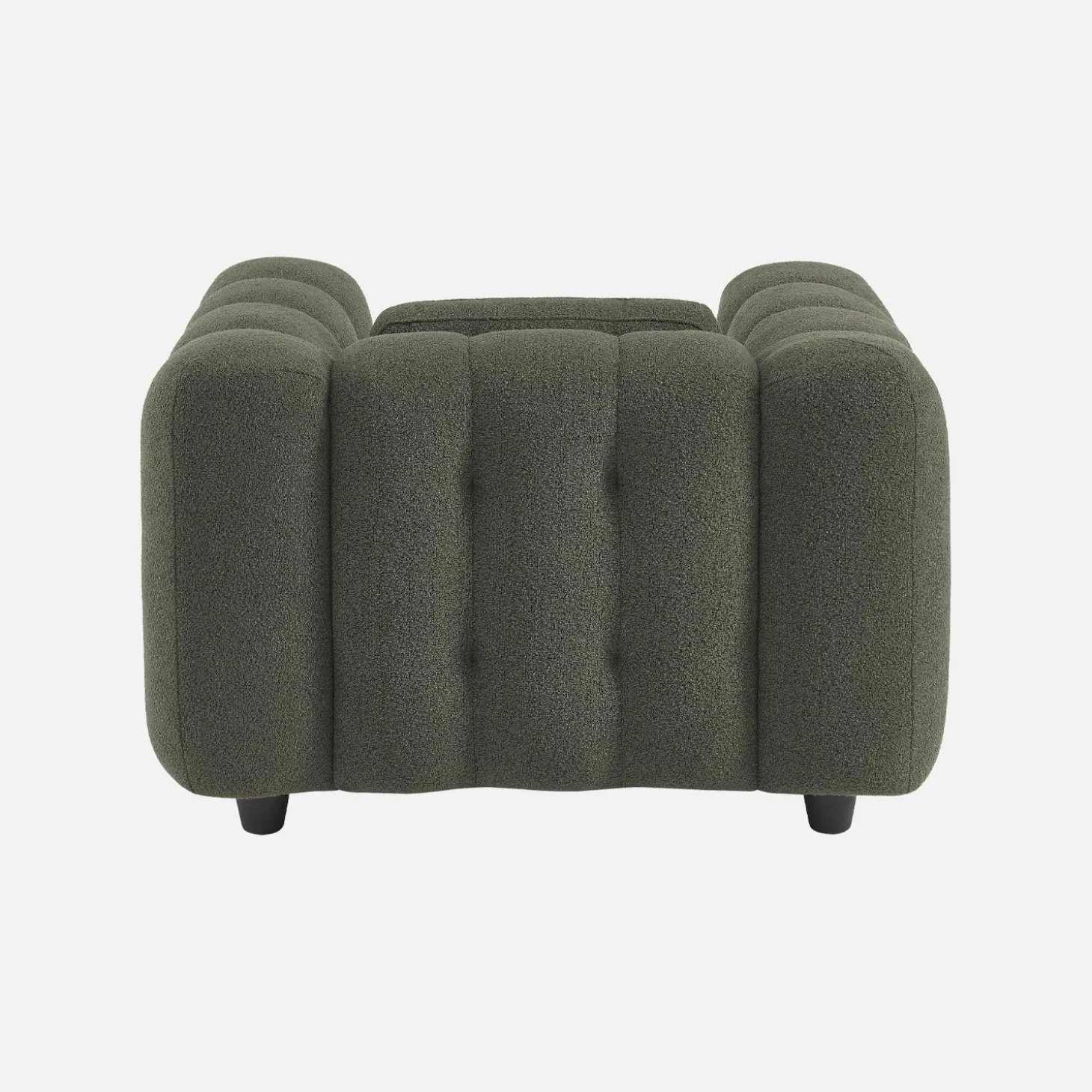 Fauteuil van bouclé stof met structuur, 1 zitplaats
