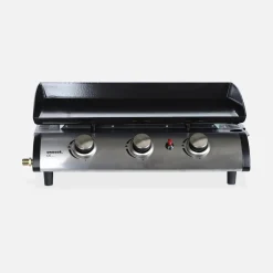 Gasplancha 3 branders roestvrij staal 7,5kW