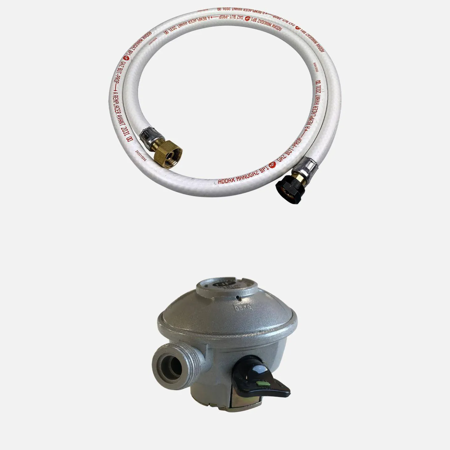 Gasslang kit + Quick-on propaan 27mm regelaar