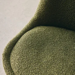 Getextureerde bouclé Scandinavische stoelen met beukenhouten poten (set van 4)