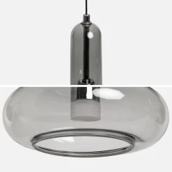 Glazen hanglamp interieur LED Ø15cm