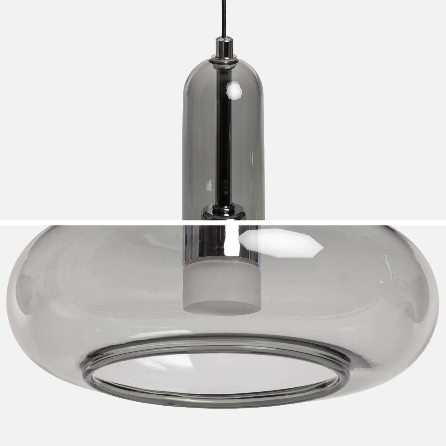 Glazen hanglamp interieur LED Ø15cm