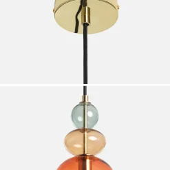Glazen hanglamp voor binnen Ø15cm