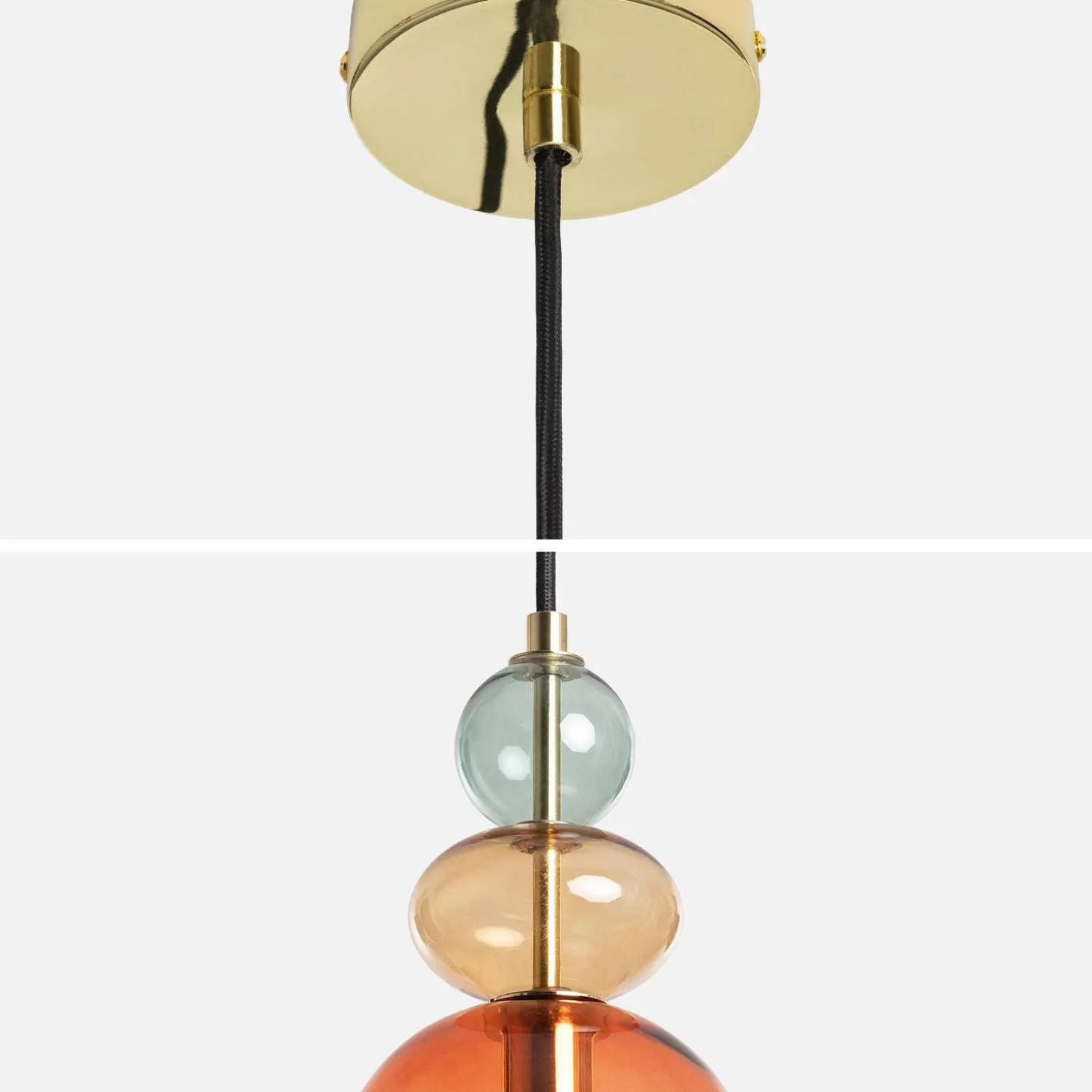 Glazen hanglamp voor binnen Ø15cm