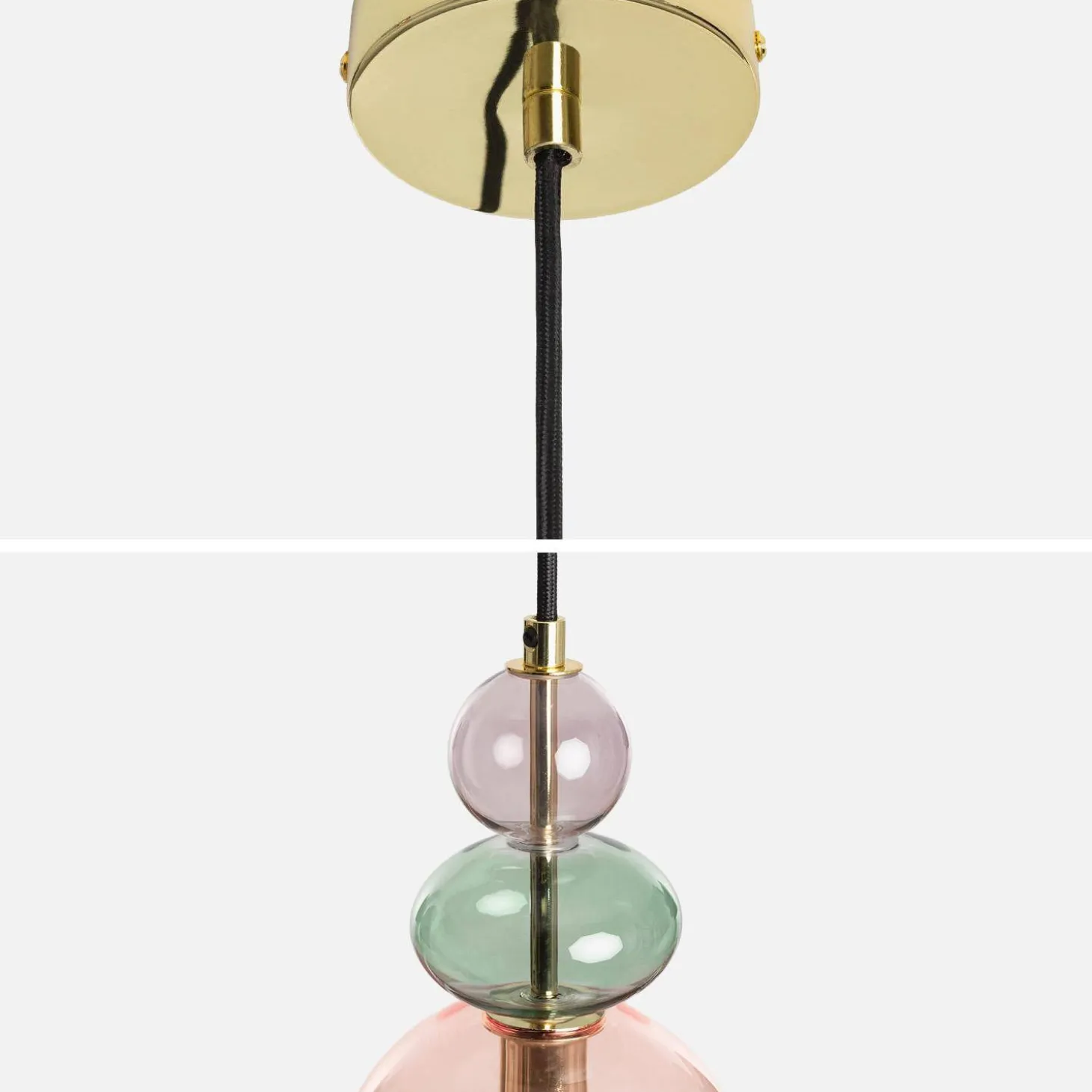 Glazen hanglamp voor binnen Ø15cm