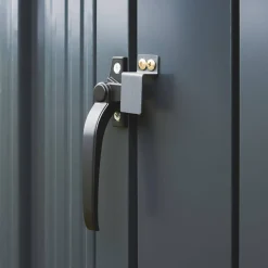 Grijs gegalvaniseerd stalen afvalhok
