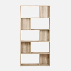 Half open boekenkast met 10 vakken