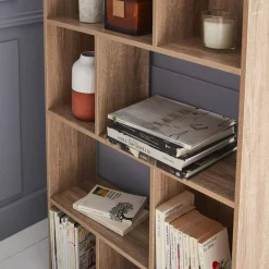 Half open boekenkast met 10 vakken