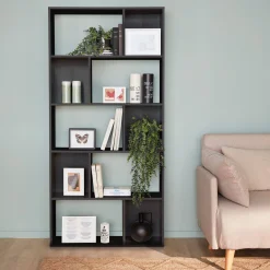 Half open boekenkast met 10 vakken