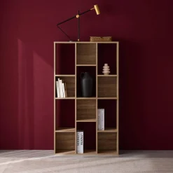Half open boekenkast met 12 vakken