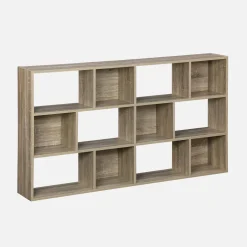 Half open boekenkast met 12 vakken